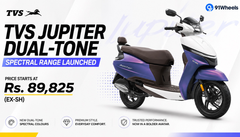TVS Jupiter Dual-tone Spectral Range Launched; Price Starts At Rs. 89,825 (Ex-sh)